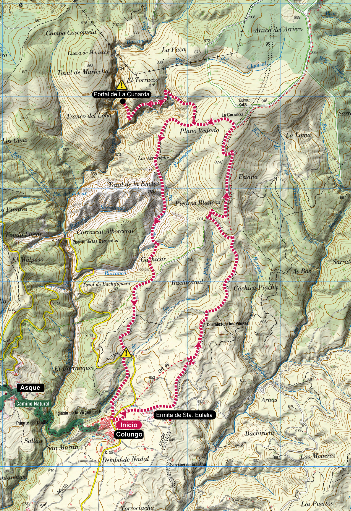 Mapa R8 Trail PortalDeLaCunarda