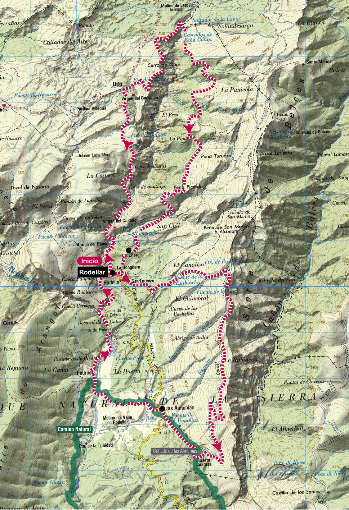 Mapa R2 Trail VueltaMascun