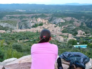 Mirador de los olivos de Alquézar