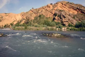Romanische Brücke. Castejón del Puente