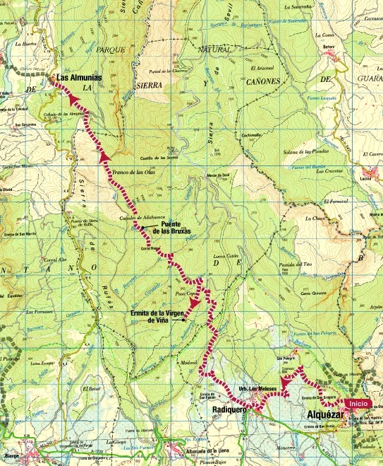 MAPA-Ruta31-CN Alquezar-LasAlmunias
