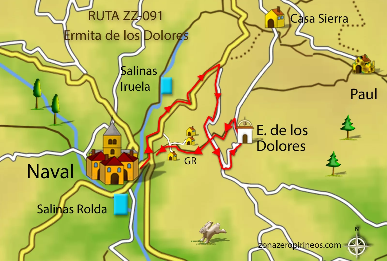 ZZ91 Ermita de los Dolores mapa