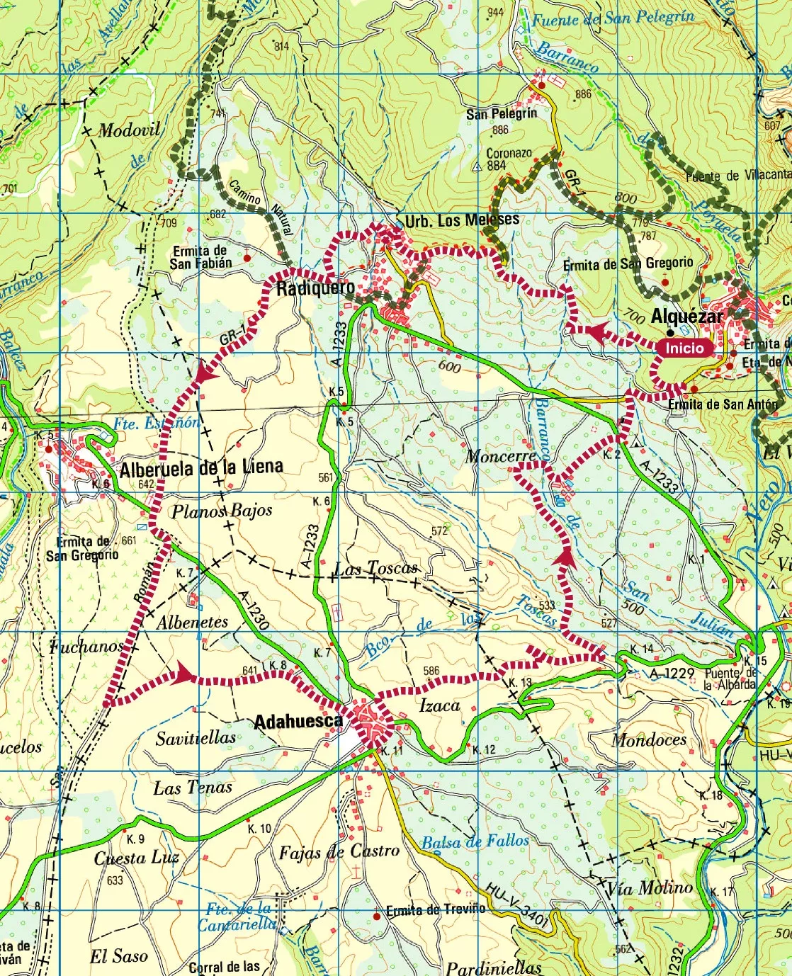 MAPA-Ruta42 BTTVueltaPieSierra