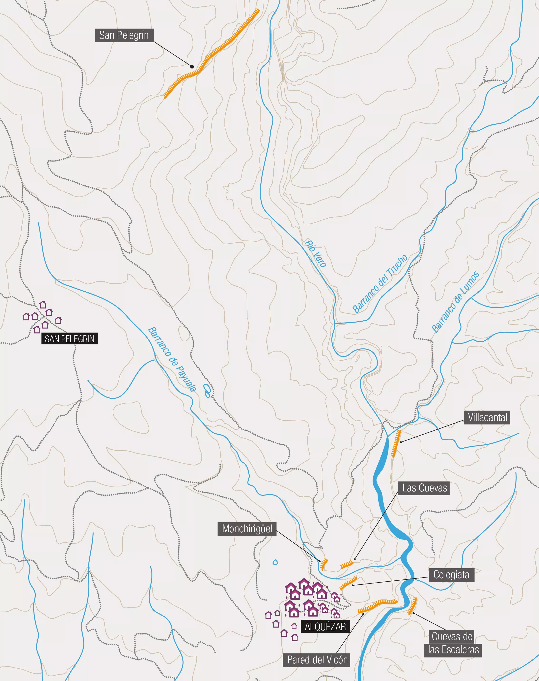 Mapa 3Escalada Alquezar