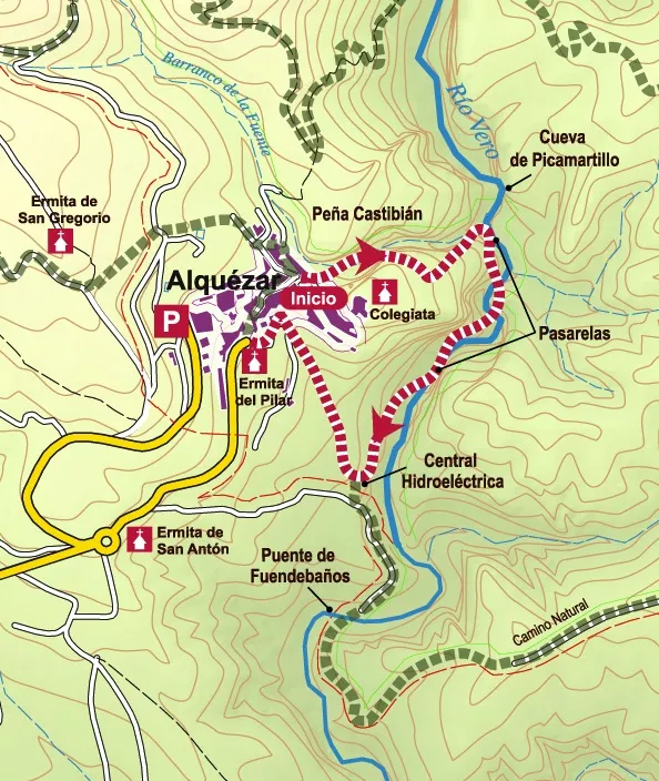 Ruta de las Pasarelas. Alqu&eacute;zar