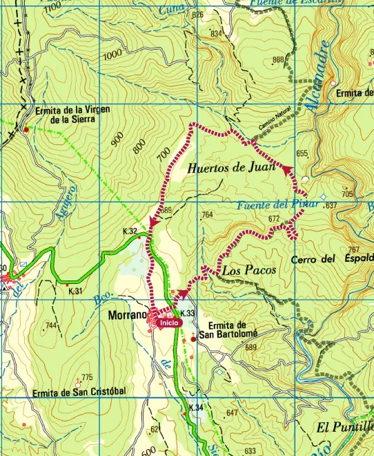 Ruta Pacos de Morrano