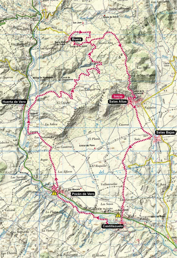 Mapa R10 Trail VinedosDelSomontano